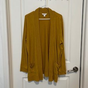 Market and spruce yellow cardigan